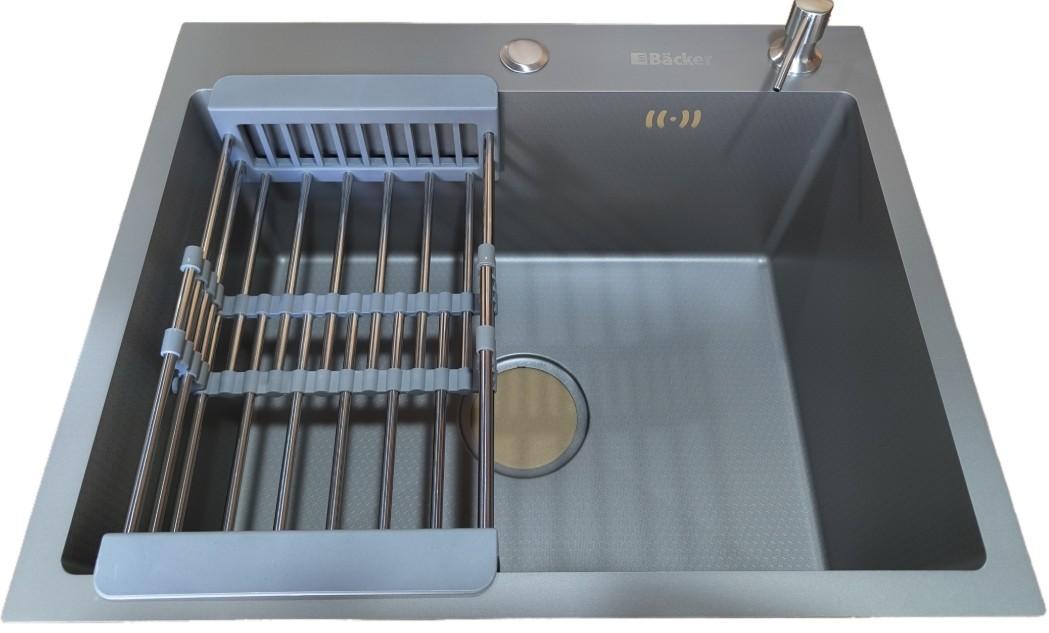 Chiuveta de bucatarie Backer Simple 550-450 TITAN GREY