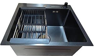 Chiuveta bucatarie Backer Grid 600-45033 Nano Black