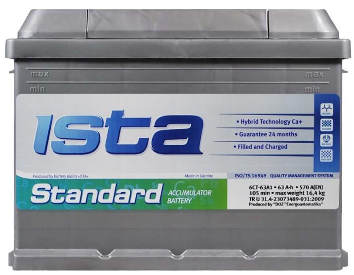 Acumulator auto Ista Standart 63AH