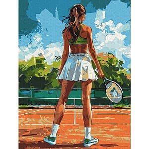 Tablou pe numere BrushMe Jucatoare de tenis (fara cutie)