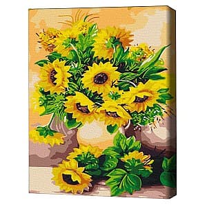Картина по номерам BrushMe Букет подсолнухов (без коробки) 30x40 см