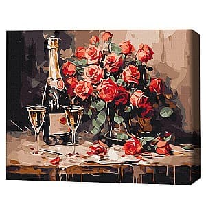 Tablou pe numere BrushMe Sampanie pentru doi (fara cutie)