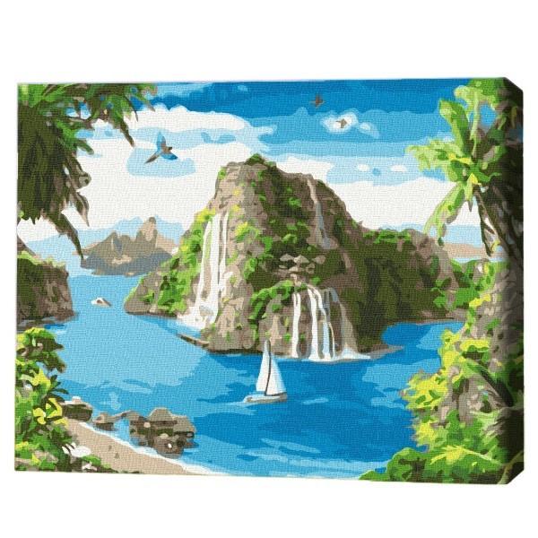 Tablou pe numere BrushMe Port tropical (fara cutie)