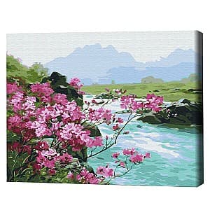 Картина по номерам BrushMe Горные цветы (без коробки) 30х40 см