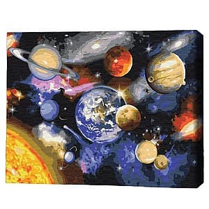 Картина по номерам BrushMe Парад планет (без коробки) 30x40 см