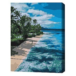 Tablou pe numere BrushMe Pe malul Paradisului (fara cutie) 30x40 cm