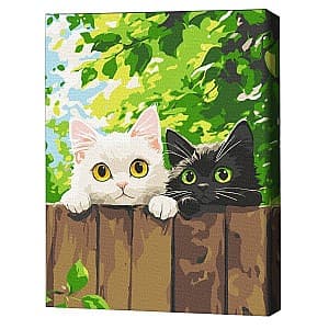 Tablou pe numere BrushMe Cercetasii pufosi (fara cutie) 30x40 cm