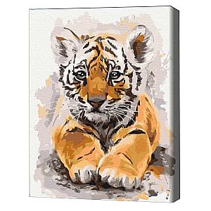 Tablou pe numere BrushMe Tigrul dragalas (fara cutie) 30x40 cm