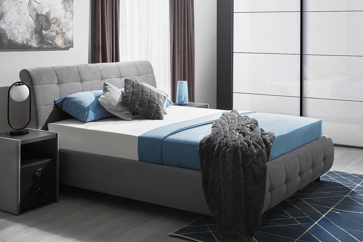 Set dormitor Ambianta Samba Grey 1600 mm