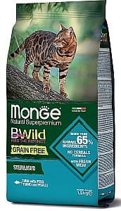 Сухой корм для кошек Monge DRY CAT BWILD GF STERILISED Tuna/Peas 1.5 кг