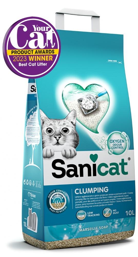Asternut pentru litiere Sanicat CLUMPING MARSEILLE SOAP 16 l