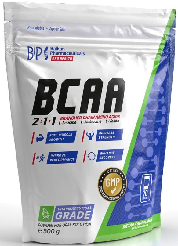 Аминокислоты Balkan Pharmaceuticals BCAA порошок 500г