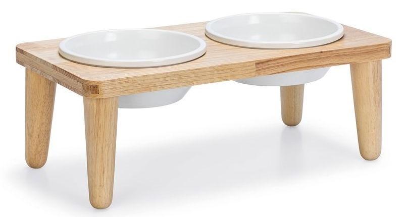 Bol de hrana pentru caini Beeztees DBL boluri ceramice pe suport DJEHA 40*21*15cm