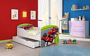 Детская кровать Acma Meble Acma I Formula 1 80x180 ящик/матрас 7 см (White)