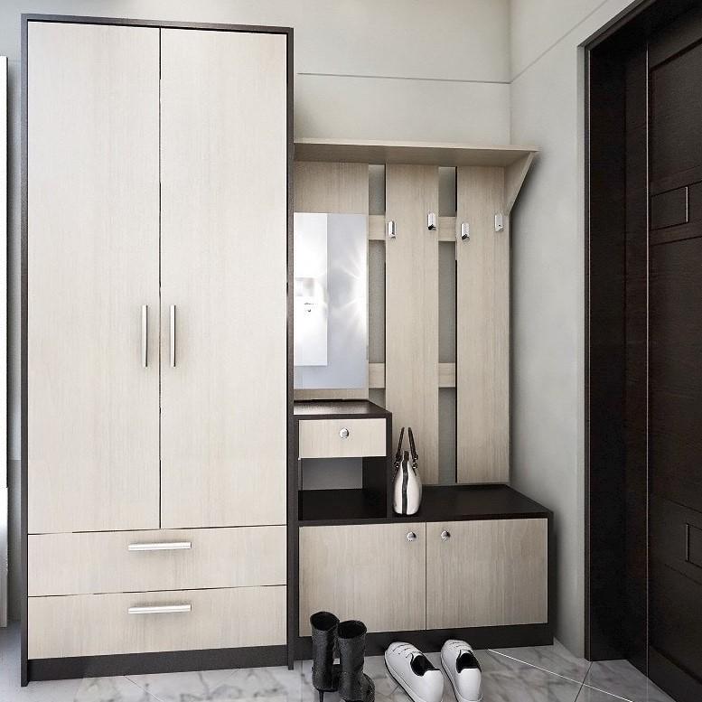 Antreu PS P-1+ Dulap S-82 (2 sert.) (bară) Wenge/Chamonix Deschis