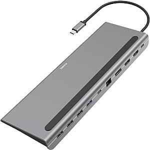 Сетевой адаптер Hama USB-C 10 Ports (200100)