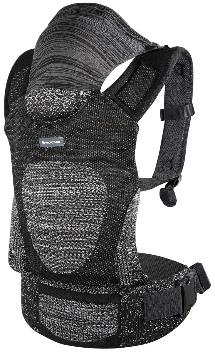 Marsupiu pentru bebelusi Kikka Boo Hoody Fly Knit Black