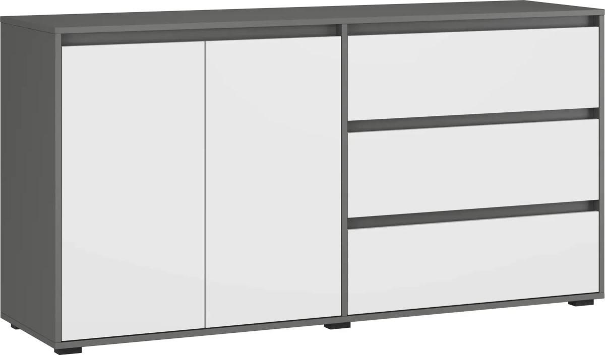 Comoda MG-Plus Grand 1600 2D3S Grafit / Alb