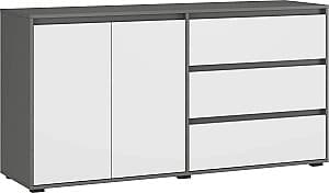 Комод MG-Plus Grand 1600 2Д3Я Графит / Белый