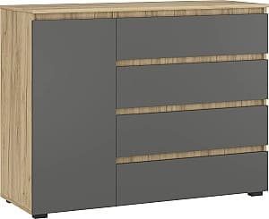Комод MG-Plus Grand 1200 1Д4Я Дуб Крафт Золотой / Графит