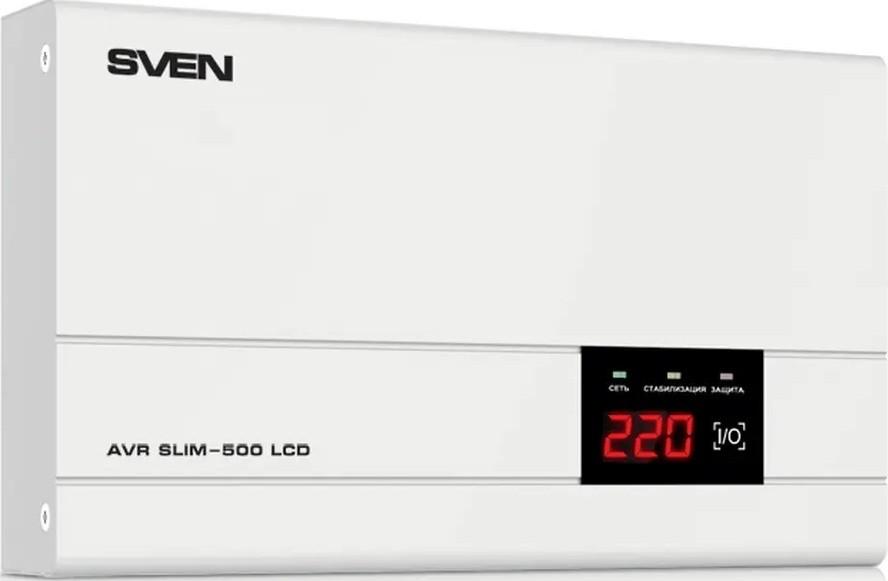 Stabilizator de tensiune SVEN SLIM AVR-500 LCD