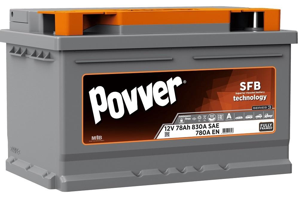 Аккумулятор POVVER 78Ah (Mutlu) S3 780A