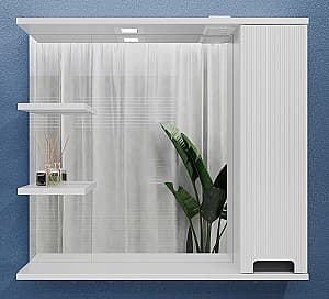 Шкаф в ванную Bayro Positano 1000x750 Прямой Белый Матовый