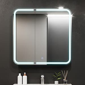Шкаф в ванную Bayro Sonata LED touch 800x760 Белый