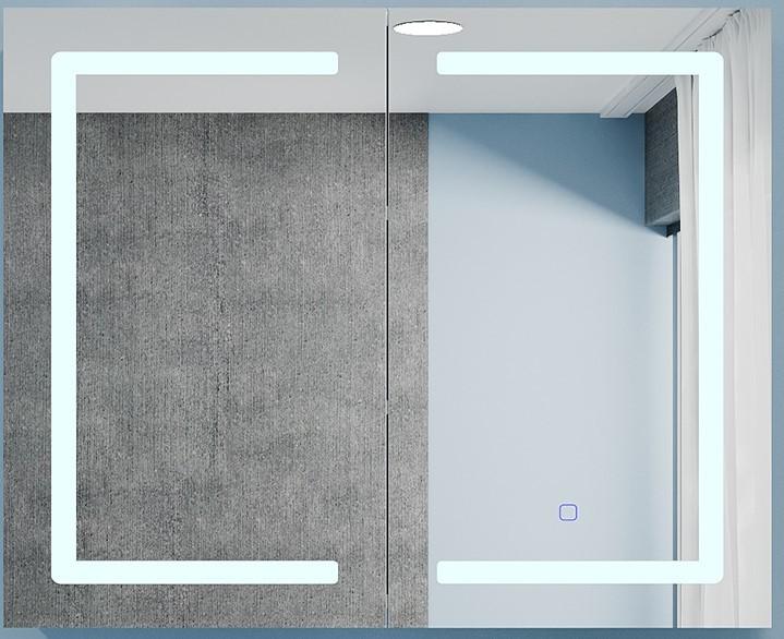 Шкаф в ванную Bayro Optima LED touch 1000x700 Белый 122334