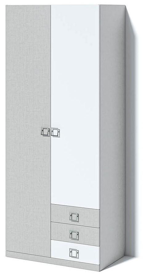 Dulap Ambianta Amigo 2D Gri / Alb