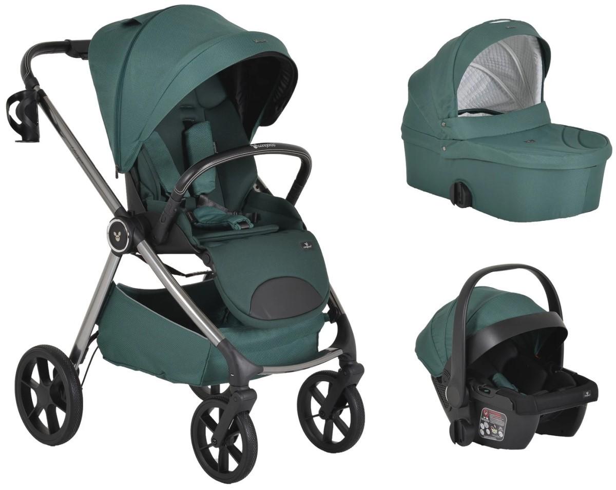 Коляска 3 в 1 Moni Unique Pine-Green