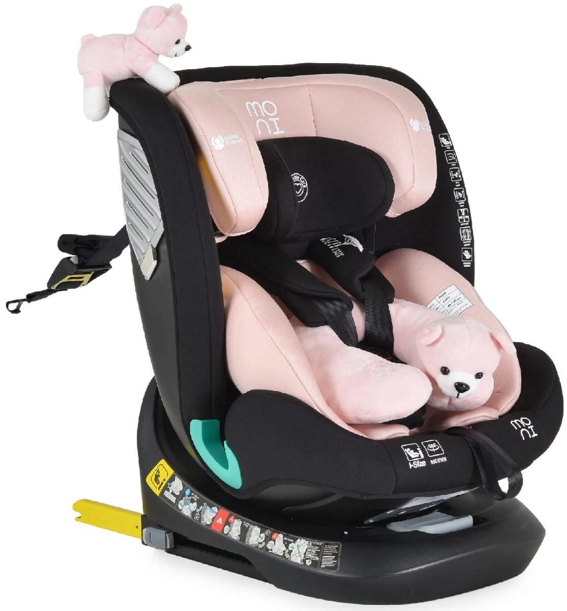 Scaun auto copii Moni Serengeti Gently Pink