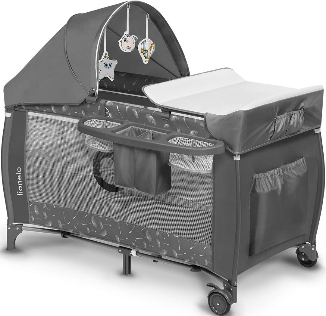 Манеж Lionelo Sven Plus Grey Concrete