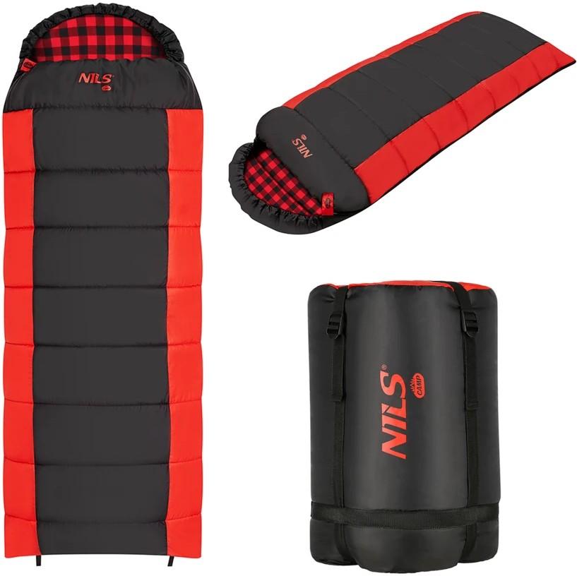 Спальный мешок Nils Camp NC2003 Black/Red