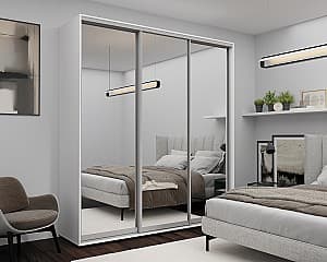 Dulap-cupe Nex Home Oglinda Alb 220x60x240 cm