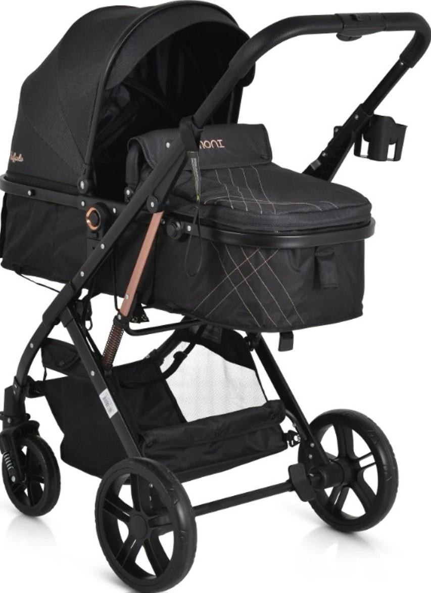 Коляска 2 в 1 Moni Raffaello Black