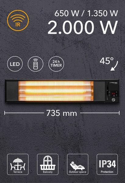 Инфракрасный обогреватель Trotec IR 2010 S