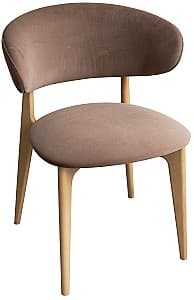 Деревянный стул DP Roses Royal Velvet 4+Natural Legs