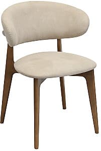 Деревянный стул DP Roses Mustang Krem + Oak Legs