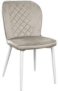 Железный стул DP Tusk Catifea Camel HLR7 + White Legs
