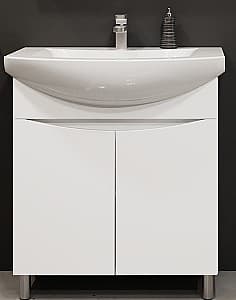 Dulap sub lavoar Bayro Elara Duo Alb Mat 122188