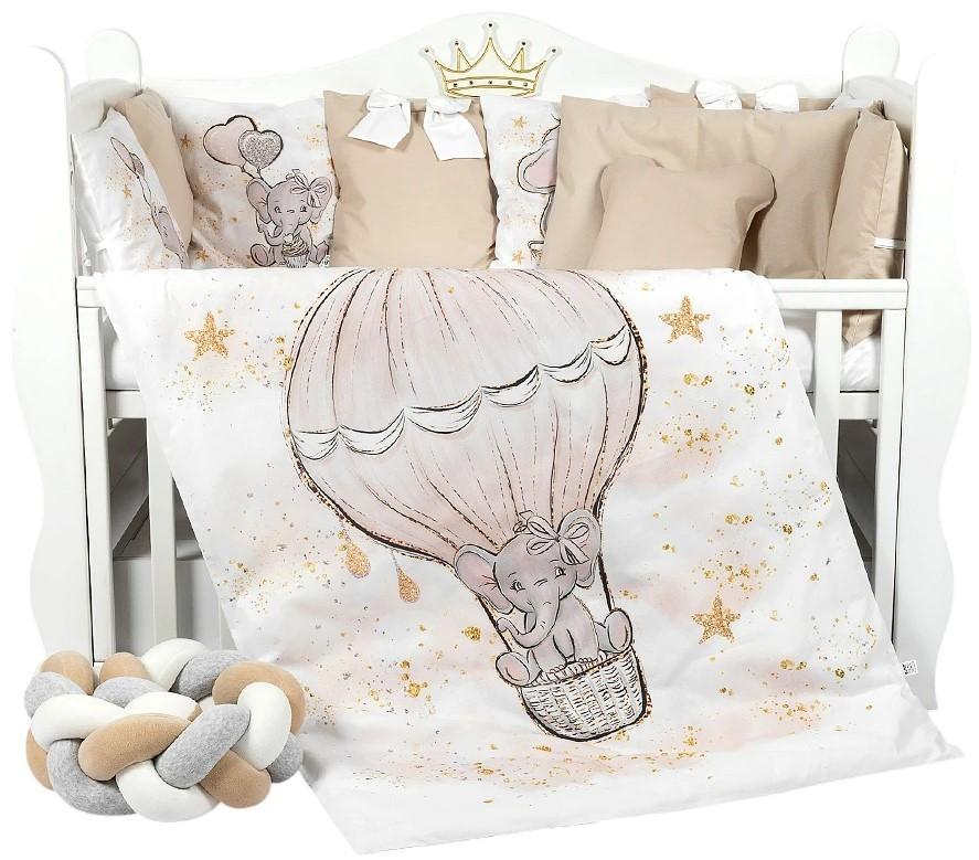 Постельное белье PernaMea Коса Слон Коричневый (8 предметов)