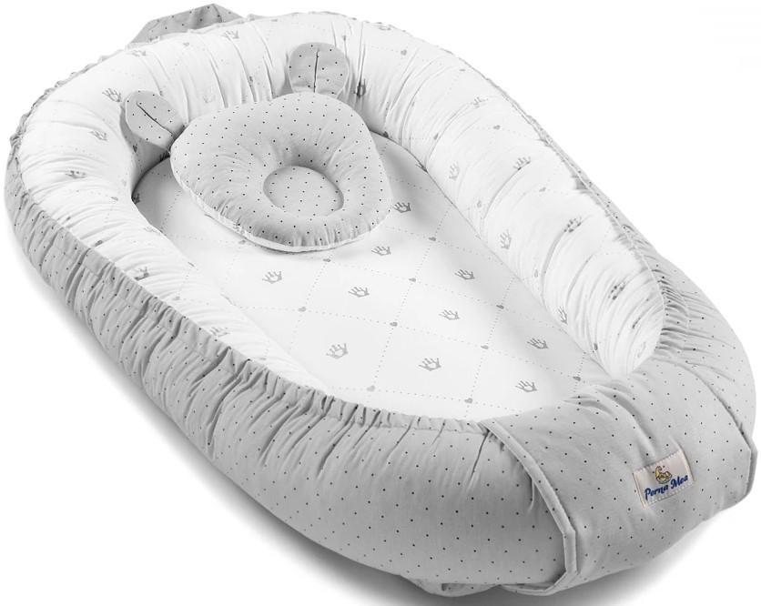 Гнездо для новорожденных PernaMea Buline Серый