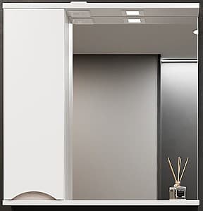 Dulap de baie Bayro Elara 750x750 stâng Alb Mat