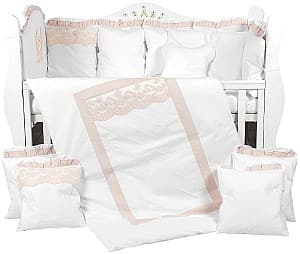Детское постельное белье PernaMea Royal Розовый (8 предметов)