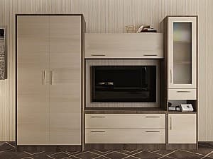 Стенка PS Лора 2.6 м (ТВ-1.2 м) Трюфель / Шамони Светлый