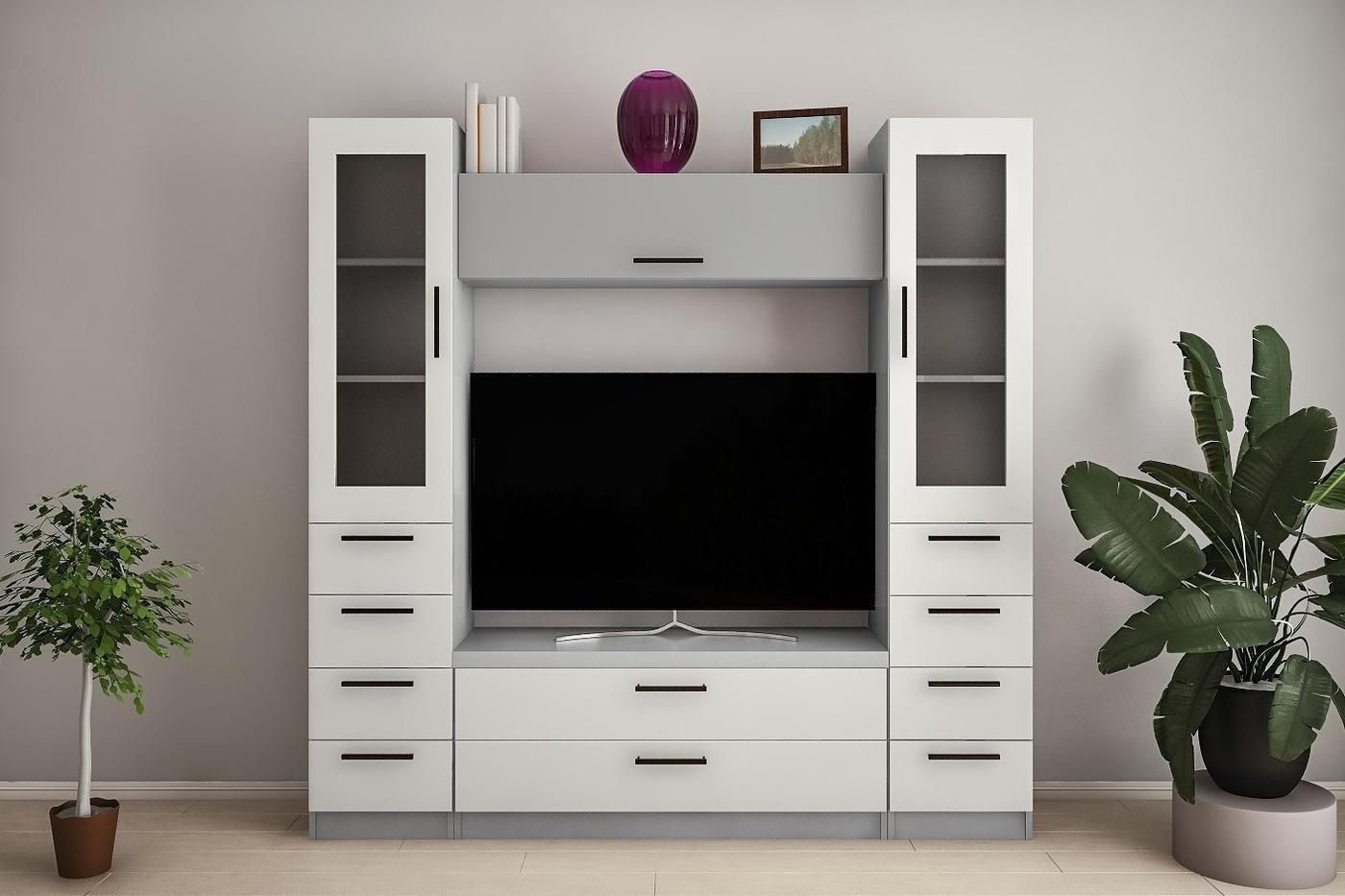 Living PS Y-5 (TV-1.2 m) 2 m Gri / Gri Deschis