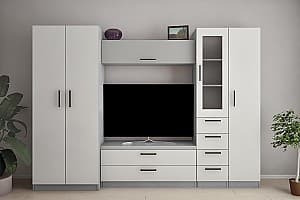 Living PS Iulia Maxi-2 Y (TV-1.2 m) 2.8 m Gri / Gri Deschis