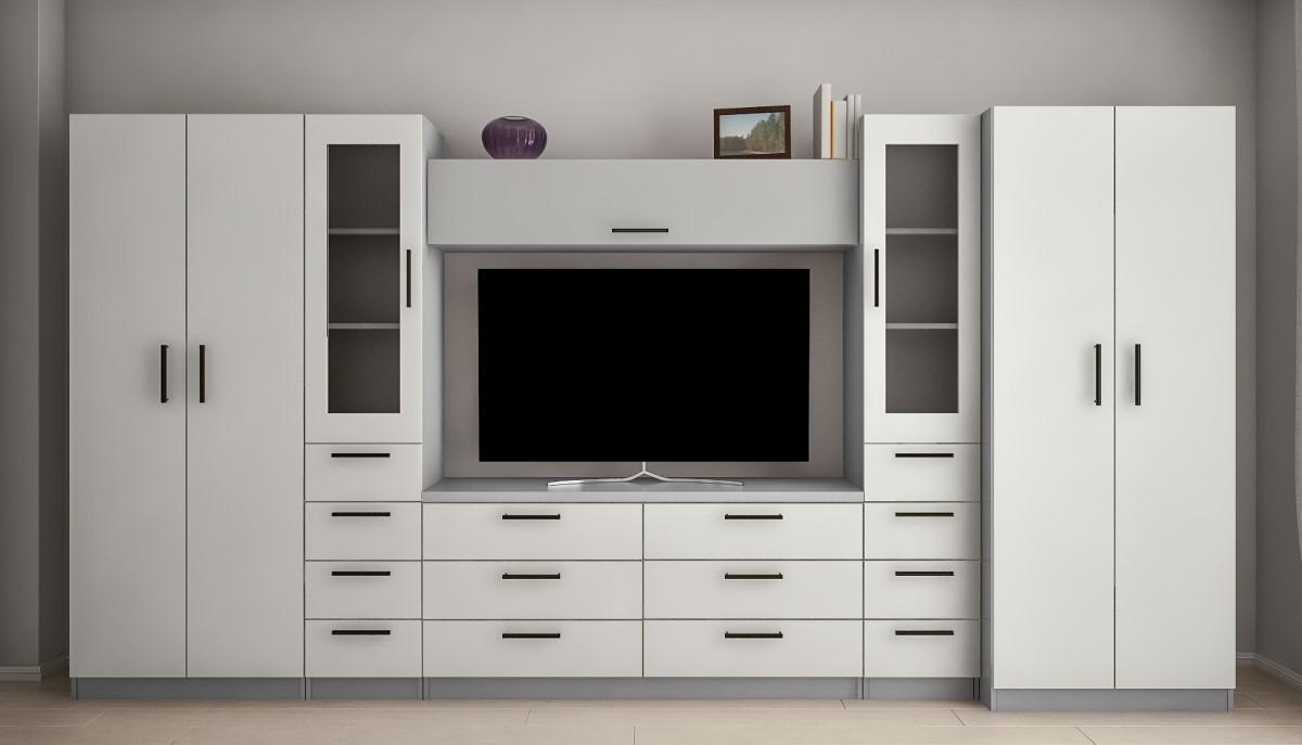 Living PS Alina Max Y (TV-1.5 m) 3.9 m Gri / Gri Deschis