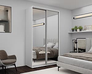Dulap-cupe Nex Home Oglinda Alb 140x60x240 cm